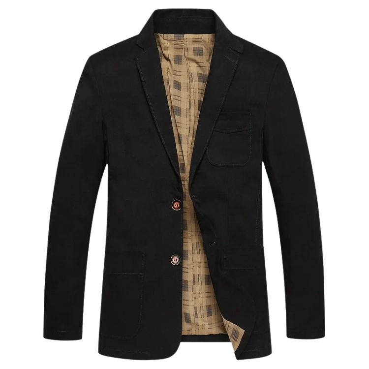 Blazer Masculino em Algodão Luzatti LZ032, modelagem refinada, tecido premium e detalhes sofisticados para um visual elegante e confortável.