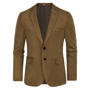 Blazer Masculino em Camurça Luzatti LZ029, modelagem refinada, tecido premium e acabamento sofisticado para um visual elegante e confortável.