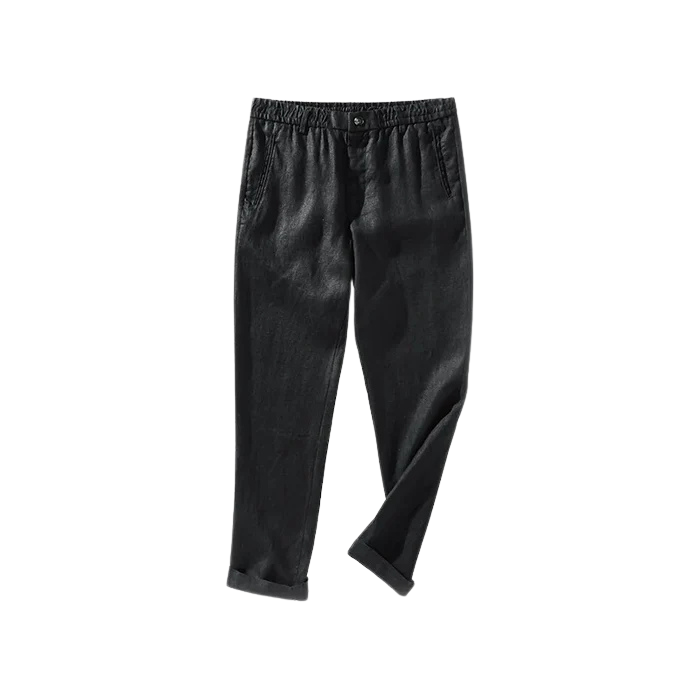 Calça de Linho Masculina Luzatti LZ010, modelagem sofisticada, tecido premium e acabamento refinado para um visual elegante e confortável.