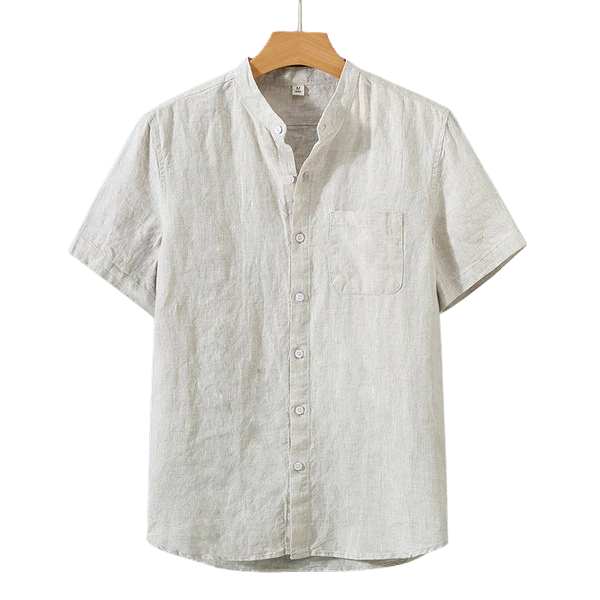 Camisa de Linho Masculina Luzatti LZ003, modelagem sofisticada, tecido premium e acabamento refinado para um visual elegante e confortável.