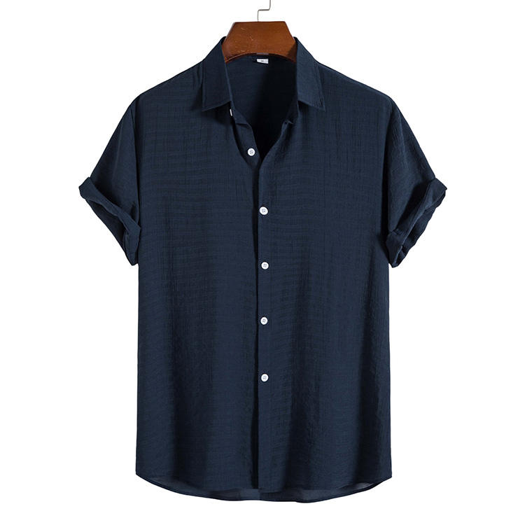 Camisa Masculina em Linho Luzatti LZ383, tecido leve e respirável, modelagem clássica, design minimalista e sofisticado para um visual versátil.