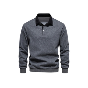 Suéter Masculino Gola Polo Luzatti LZ021, tecido premium, modelagem confortável e design refinado para um visual elegante e sofisticado.