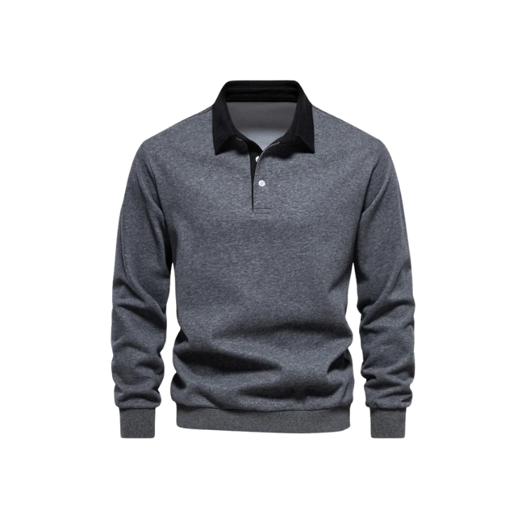 Suéter Masculino Gola Polo Luzatti LZ021, tecido premium, modelagem confortável e design refinado para um visual elegante e sofisticado.